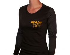 Women's Long Sleeve Chocolate, Burnout Combo